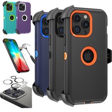 For iPhone 16 Pro Max/16 Plus/16 Pro Phone Case Belt Clip Fits Otterbox Defender