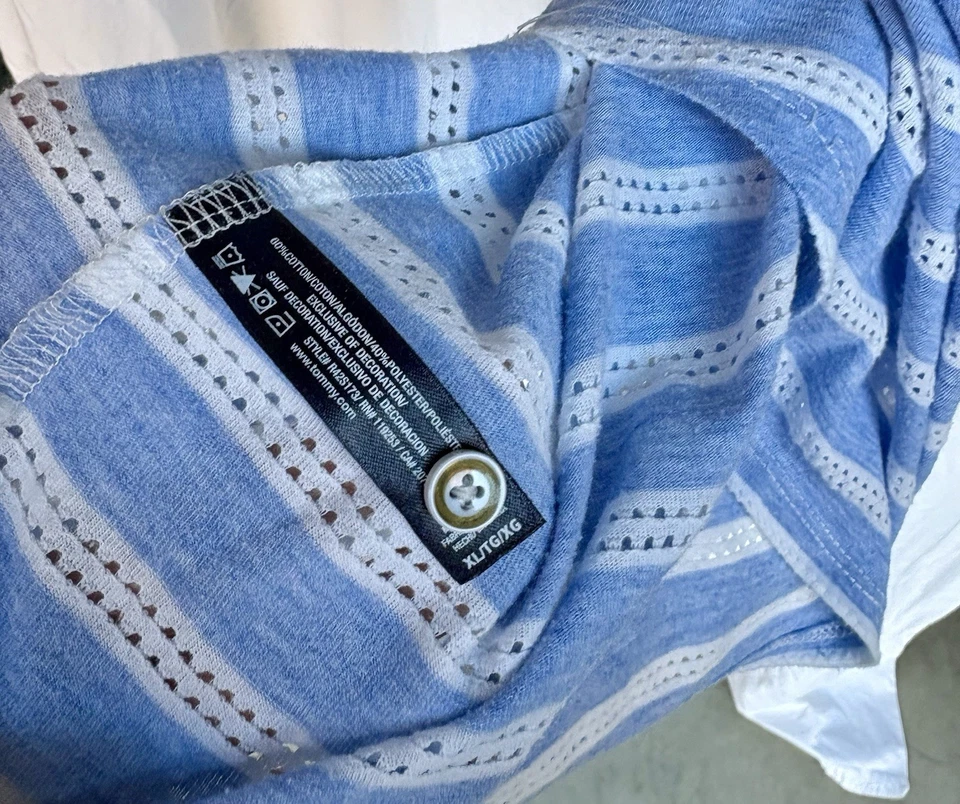 Camisón Tommy Hilfinger a rayas XL para dama Foto 4 de 4