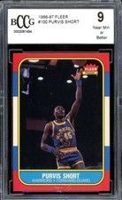 Purvis Short Card 1986-87 Fleer #100 BGS BCCG 9