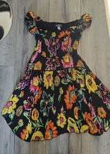 UO URBAN OUTFITTERS Dress XS AUBREY OFF SHOULDER Mini Floral  Ruffled Worn Once