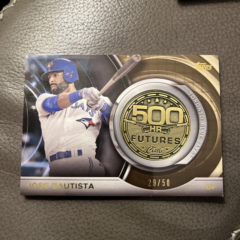 2016 Topps Update Jose Bautista 500 HR Futures Club Medallions 29/50
