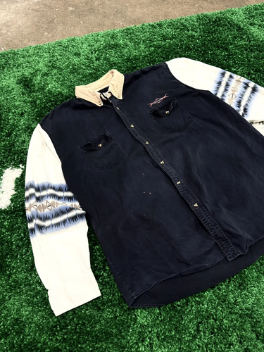 Vintage Color Navajo Aztec Indian Southwestern Shirt 3XL Cowboy Western - Picture 2 of 6