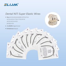 Dental Orthodontic Arch Wire Super Elastic Niti Round Rectangular Natural Form