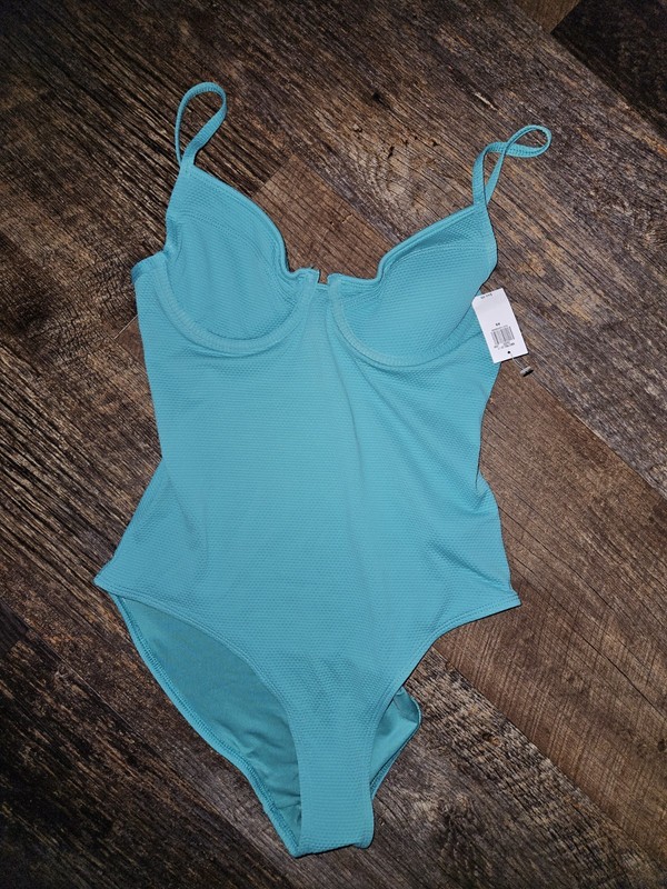 Old NAVY TURQUOISE Bikini One Piece NWT XSmall Swimsuit