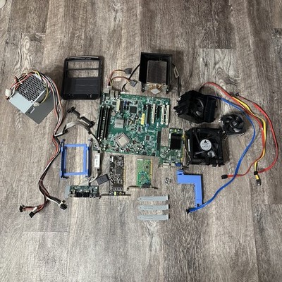 Dell Dimension 9100 Parts Bundle OEM Motherboard 4GB RAM 375W PSU Heatsink Fans
