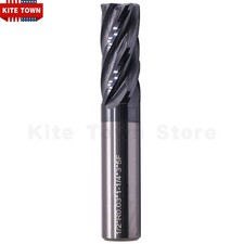 5 Flute 1/2" x 1-1/4" x 3" Carbide End Mill - .030" Corner Radius - AlTiN Coated