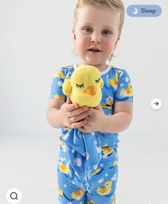 Little Sleepies Splish Splash Duck Swaddle  Hat Set  duck lovey Bamboo