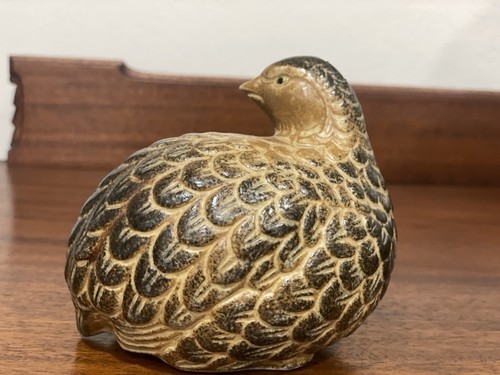 Vintage Duck Quail Sculpture Ceramic Pottery Brown Made In Japan Decor - Picture 4 of 13