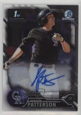 2016 Bowman Chrome Prospects Auto Jordan Patterson #CPA-JP Auto n1u