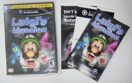 Luigi's Mansion (Nintendo GameCube, 2001) Case & Manual ONLY - NO DISC