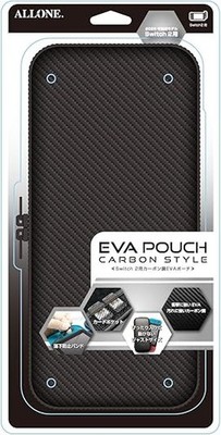 Carbon-Style EVA Pouch (Black) Nintendo Switch 2 Japan New (Region Free/Allone O