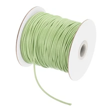 Light Green 2mm Waxed Cord 98 Yard Wax Bead Thread String for Jewelry Making