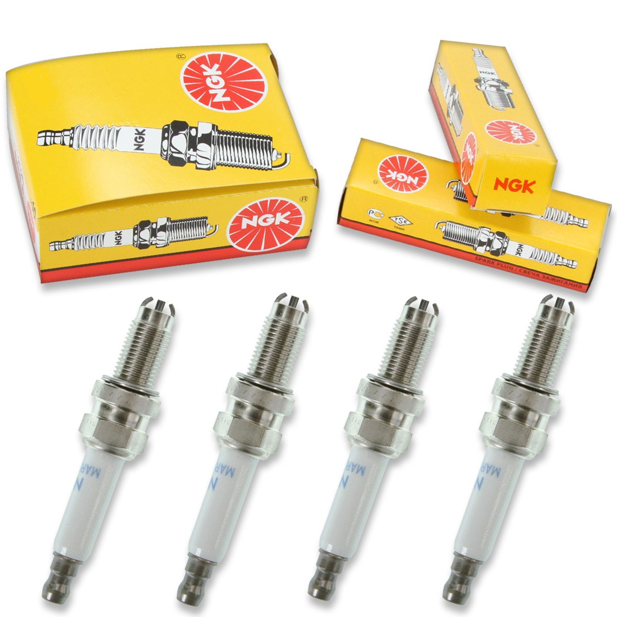 4 pc NGK 8765 MAR8B-JDS Standard Spark Plugs for 12 12 7 726 112 Ignition sw