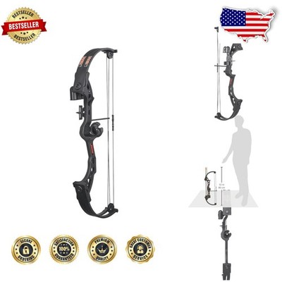 Ready to Shoot Youth Bow Black Right Hand 25lb 19.5'' w/ Accessories