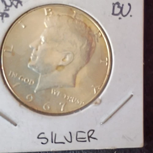 1967 Kennedy Half Dollar Silver 50C Uncirculated Uncertified US Coin Collectible
