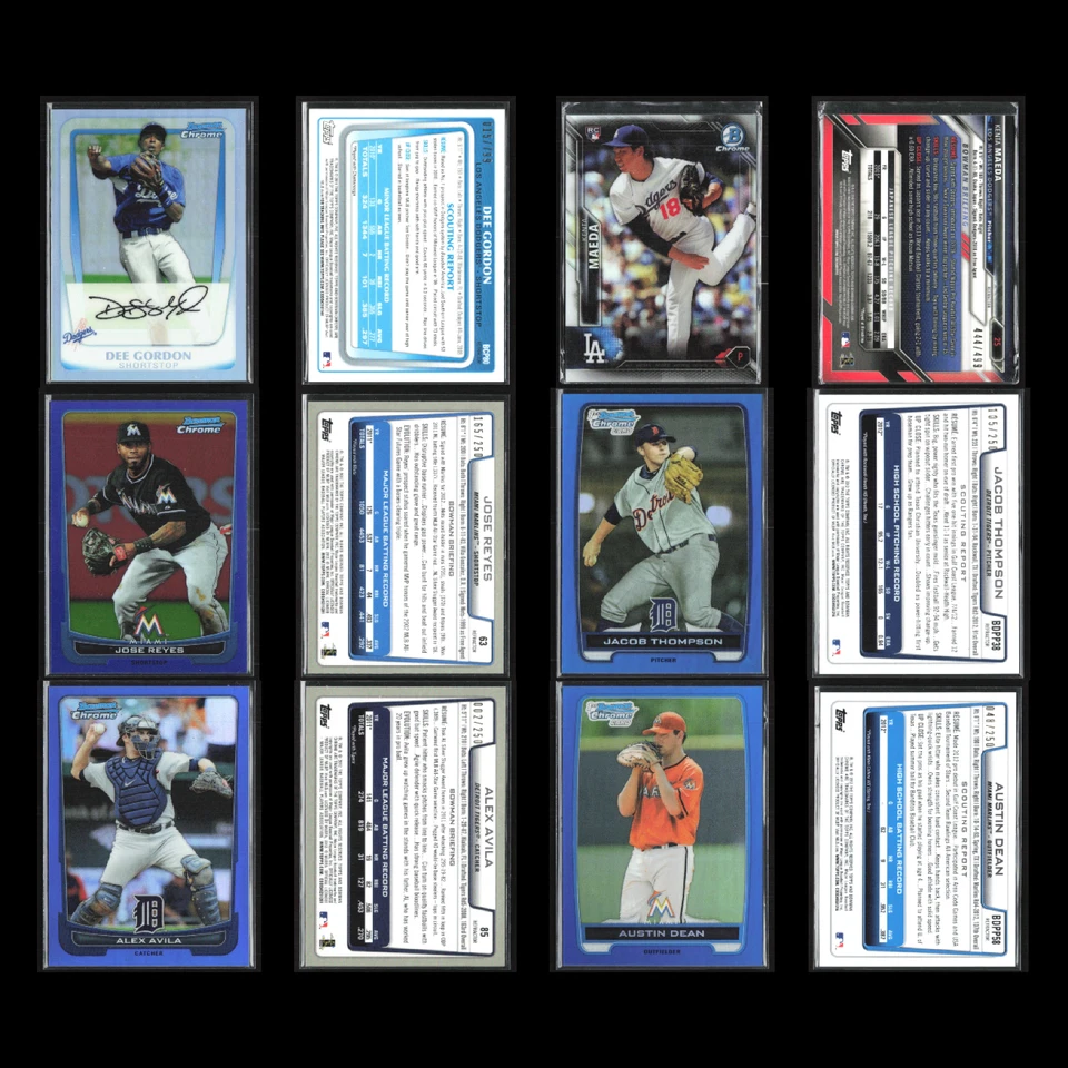 Bowman Chrome Serial #'d Lot 50 Baseball Cards Dealer Bulk Wholesale Refractor - Image 3 of 4