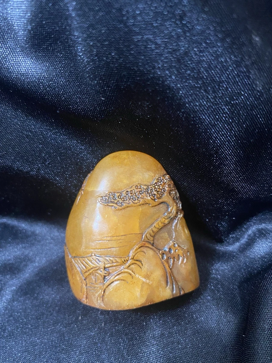 黄色古董寿山石主| eBay