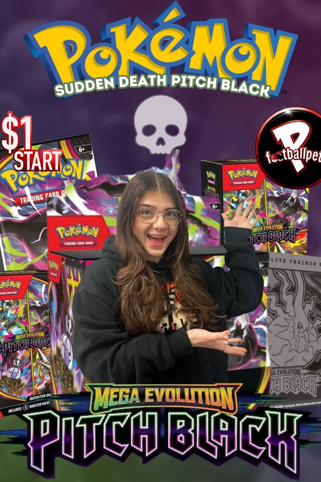 ☠️SHIP SEALED SUDDEN DEATH + PITCH BLACK☠️W/HEATHER