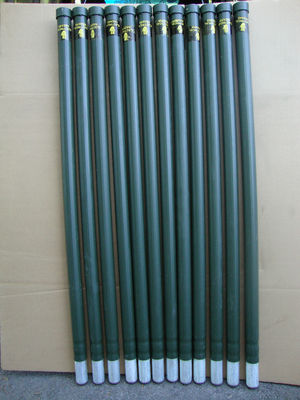 4/' SMOOTH WALL ALUMINUM ANTENNA PORTABLE TOWER MAST SECTIONS UNUSED LOT OF 16