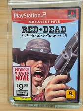 PLAYSTATION 2 RED DEAD REVOLVER GAME - W/MANUAL - 2004 - ROCKSTAR GAMES