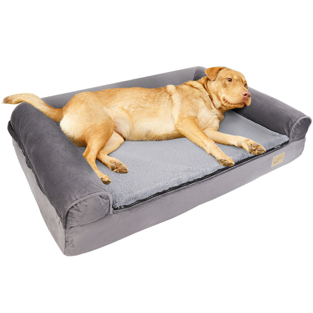 Deluxe Pet Dog Bed Memory Foam Contour Lounger Therapeutic SofaStyle