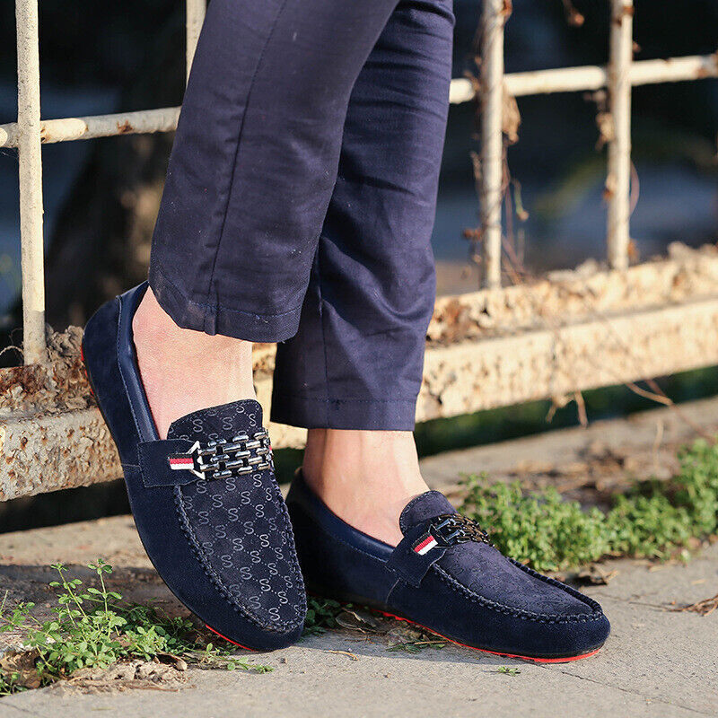 Moccasins Men Loafers Leather Shoes Men 