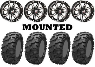 Kit 4 ITP Blackwater Evolution Tires 30x10-14 on High Lifter HL3 Machined 550