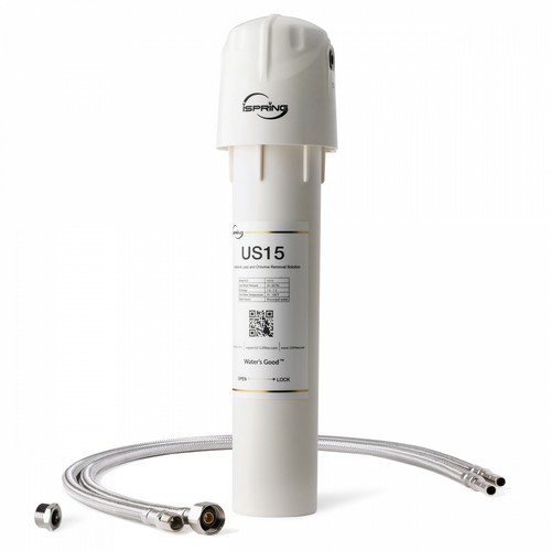 iSpring US15L Under Sink Water Filter System,8K Gallons High Chlorine Reduction - Picture 2 of 7