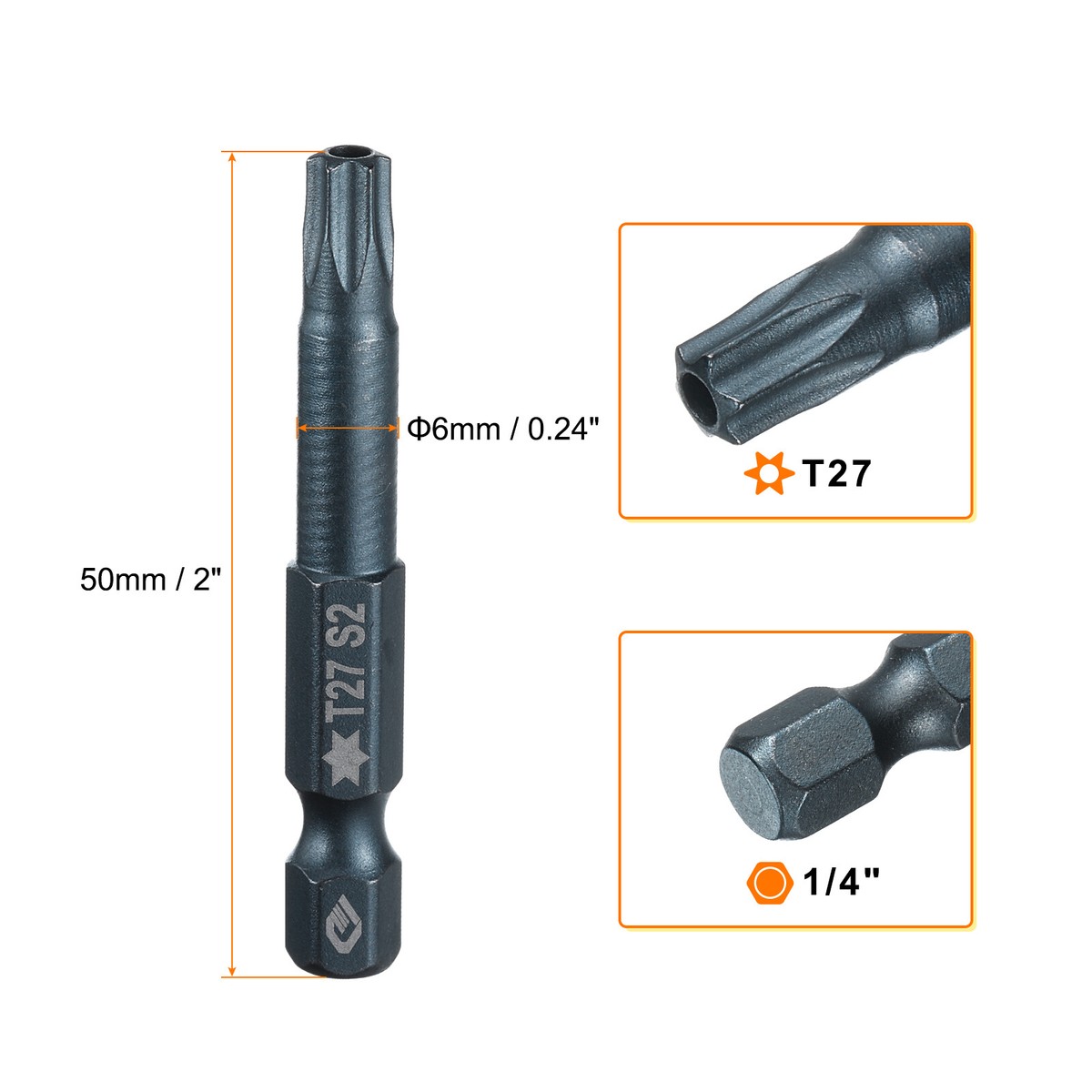 カランビット　27 T27 Torx Screwdriver Bit 1/4