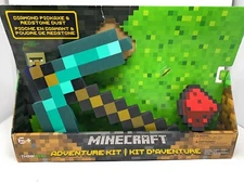ThinkGeek, Inc. Minecraft Diamond Pickaxe and Redstone Dust Adventure Kit-NEW!
