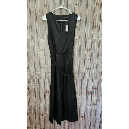 Banana Republic V-Neck Sleeveless Black Jumpsuit Size 12 - Picture 3 of 10