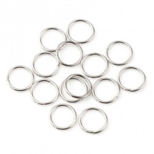 200 PCs 3mm Dia. 0.5mm 24 gauge Open Jump Rings Findings Silver Tone