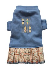 Denim Blue T-Shirt Knit Dress Dog Puppy Teacup Pet Clothes XXXS - Large