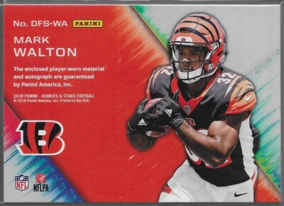 2018 Rookies & Stars Mark Walton Dress for Success RC Jersey Auto /99 Bengals | eBay 2018 Rookies & Stars Mark Walton Dress for Success RC Jersey Auto /99 Bengals | eBay