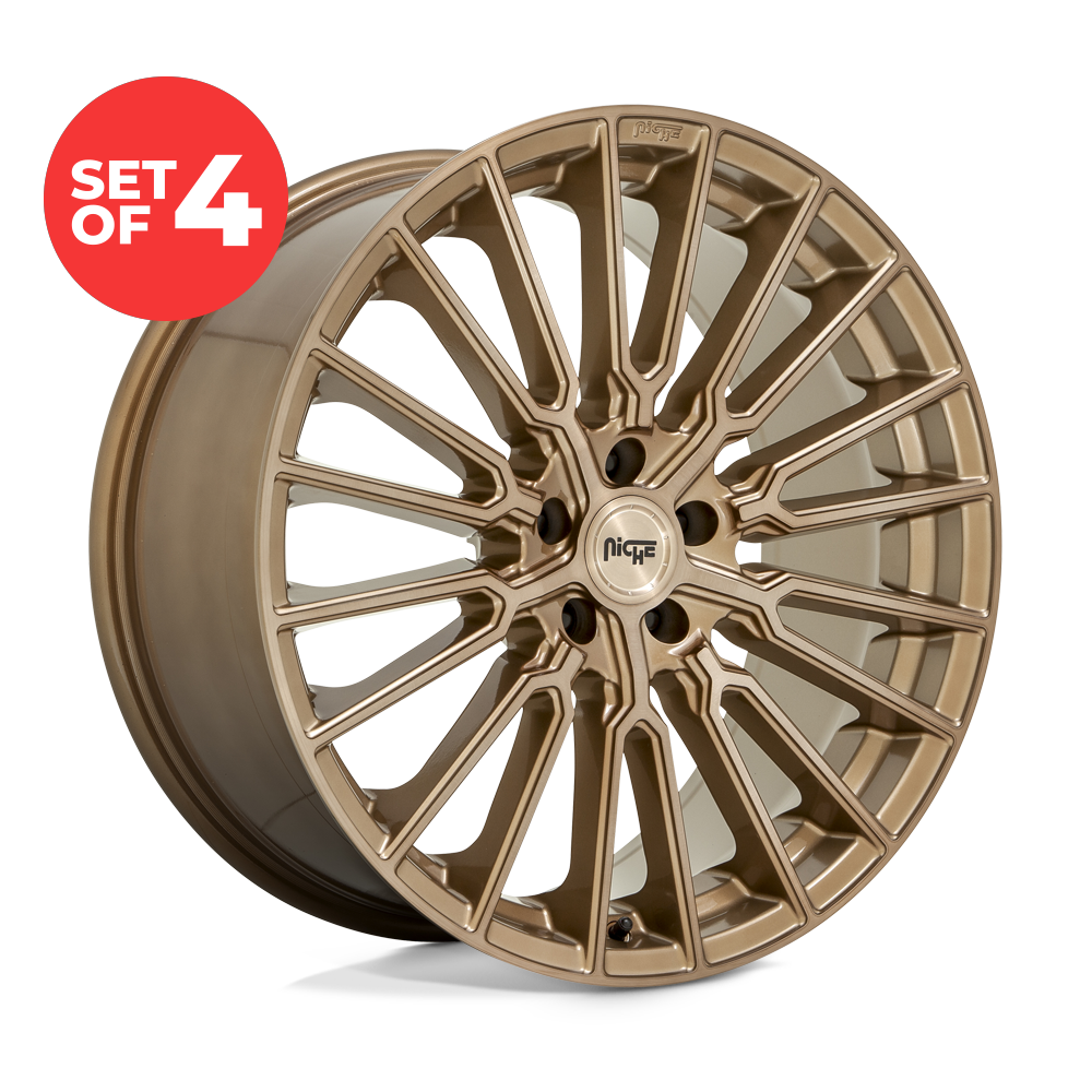 (Set of 4) Niche 1PC M264 PREMIO Wheels 20x10.5 5x120 +35 mm Bronze ...