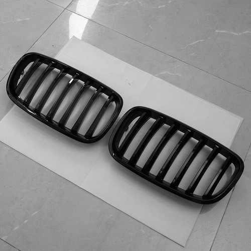 Front Kidney Grill Grilles Gloss Black M Sport For BMW X5 X6 E70 E71 E72 2007-13 - Picture 7 of 17
