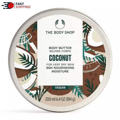 The Body Shop Coconut Body Butter 200ml   96H Hydration, Dry Skin Moisturizer