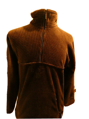 Barbour A-260 Fleece Quarter-Zip Pullover, Brown/Checked Pattern