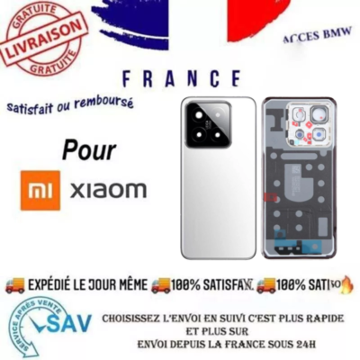 Cache Batterie Vitre Arrière Original Xiaomi 14 Ultra - Blanc - Neuf