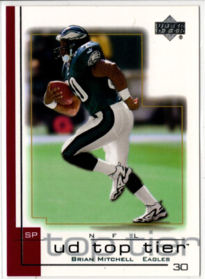2001 Upper Deck UD Top Brian Mitchell No. 132 Philadelphia Eagles