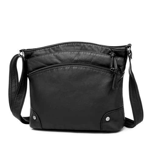 Womens Vintage Soft Leather Shoulder Bag Purse Lady Messenger Crossbody Bag - Bild 36 von 50