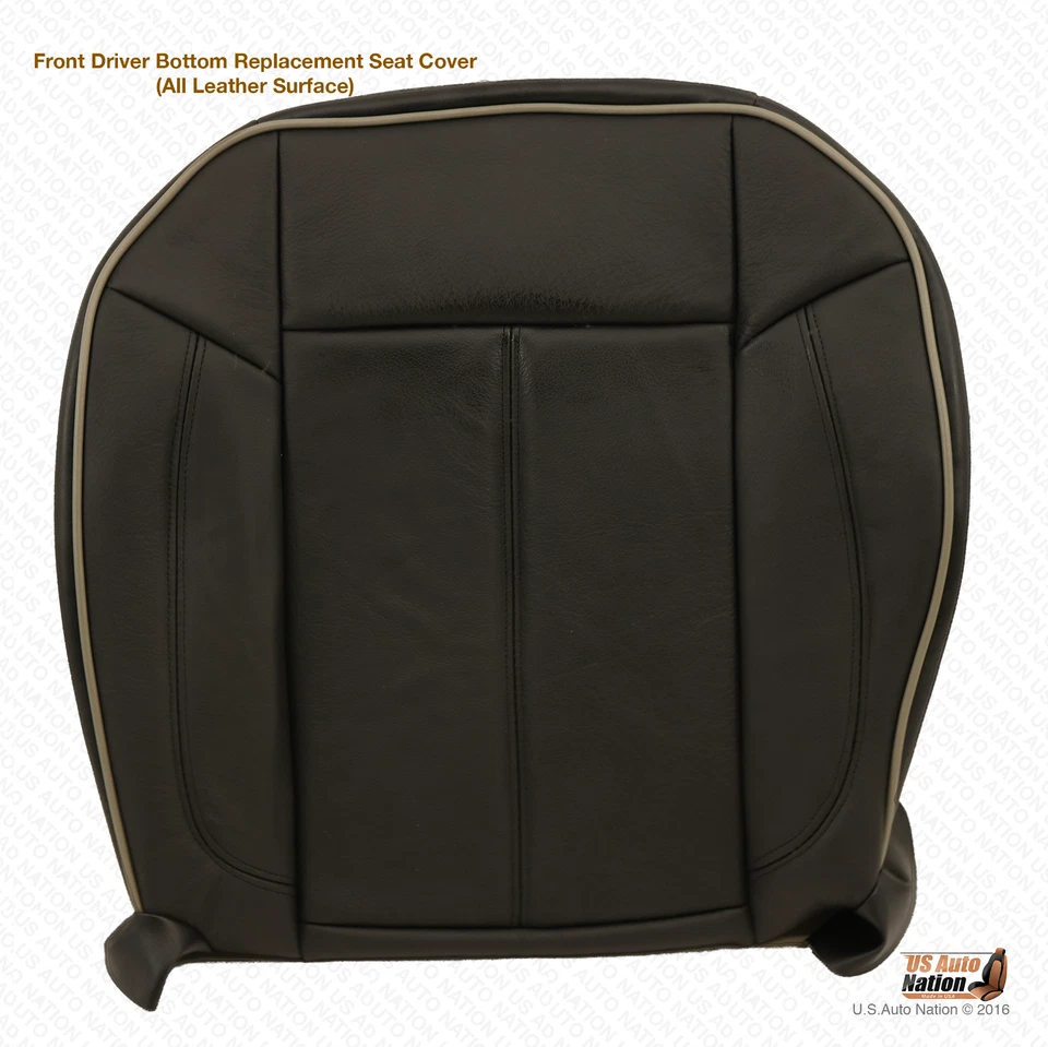 2006-2010 For Hummer H3 Genuine Leather Front Bottom Replacement Covers Black - image 2 of 4