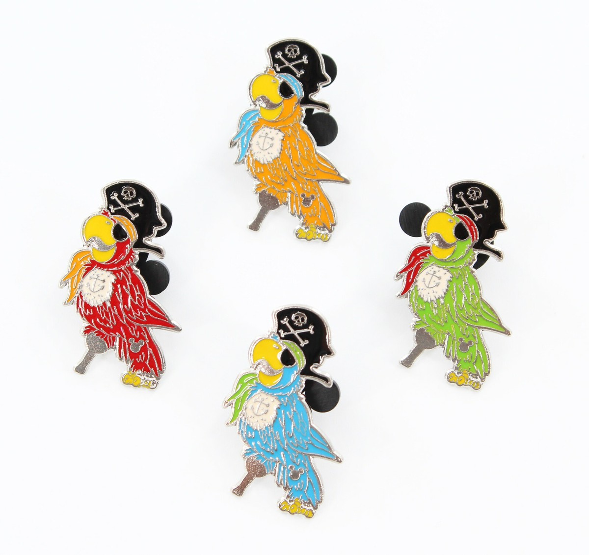 Disney Pirate Parrot Pirate of the Caribbean Hidden Mickey 4 Pin