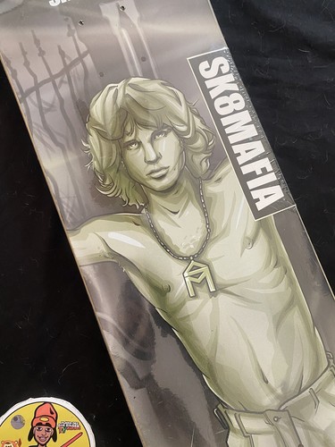RARE Sk8mafia RIP Legends Jim Morrison The Doors Tyler Surrey Skateboard Deck - 第 1/7 張圖片