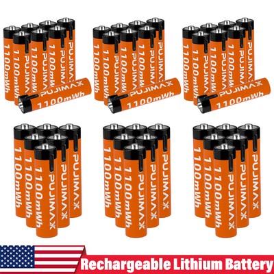 1.5V AA-Batterien 3500mWh Wiederaufladbare AA Li-Ion-Batterien und Ladegerät LOT