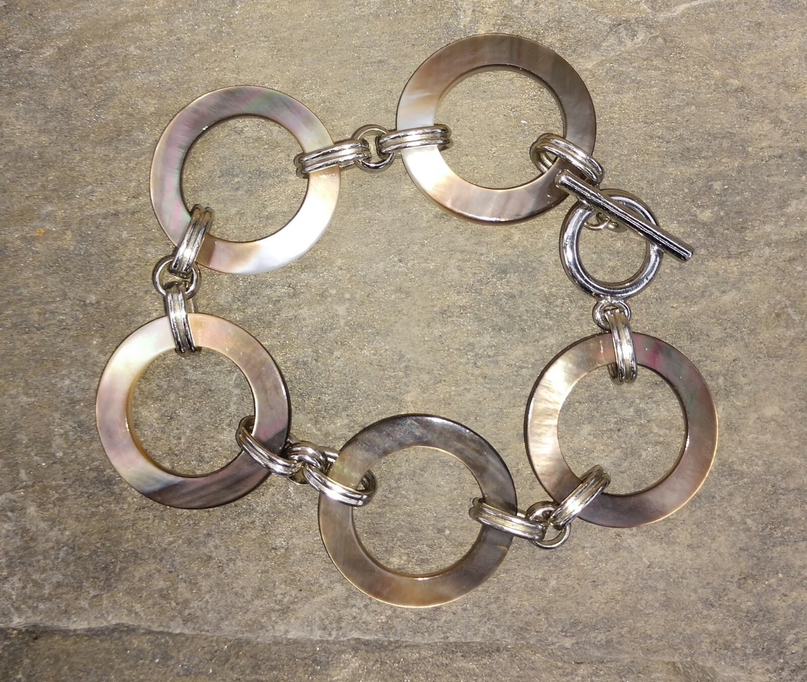 Lia Sophia Avalon Mother of Pearl Bracelet with Toggle Clasp-image