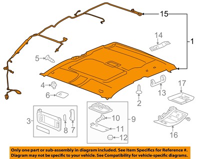 GM OEM Interior-Headliner 19352348 | eBay