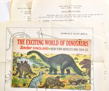 1964 SINCLAIR Gas DINOLAND NY Worlds Fair  Booklet & School Trip Ephemera