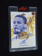 Stephen Curry 2022 LEAF MVP 2022 FINALS AUTO 72/316 Card #MVP-SC