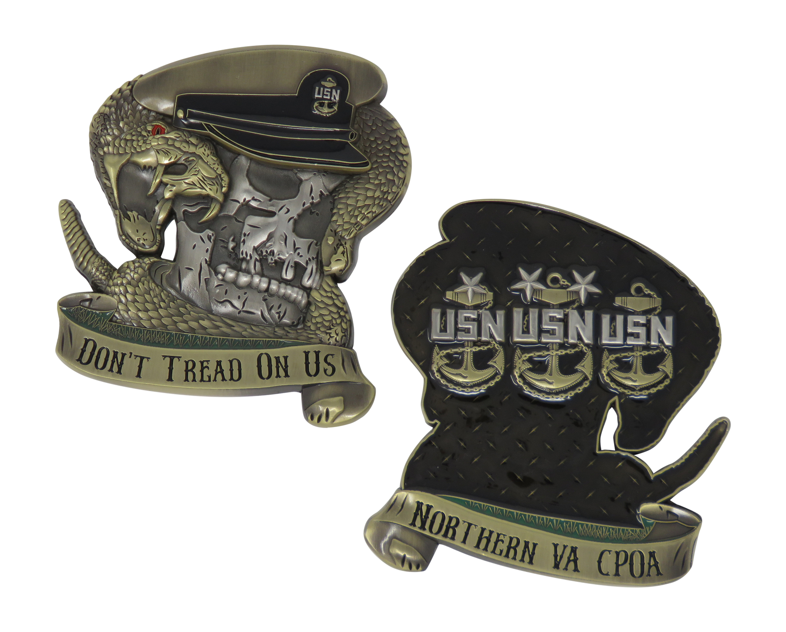 USN Northern VA CPOA Military Challenge Coin Navy Collectible